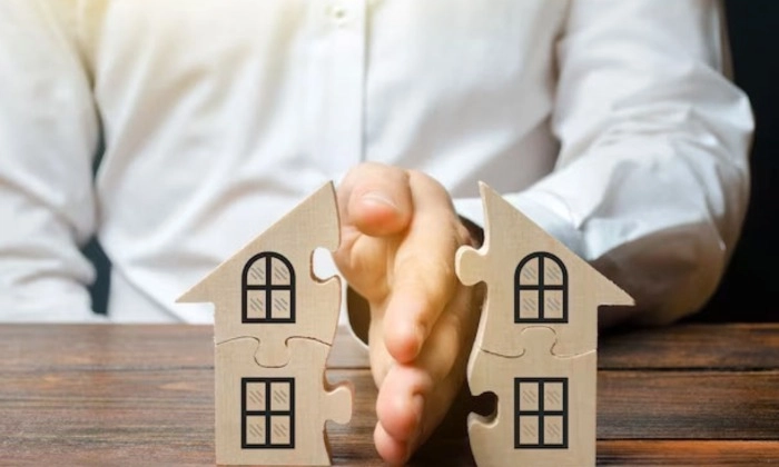 Casa dividida ao meio